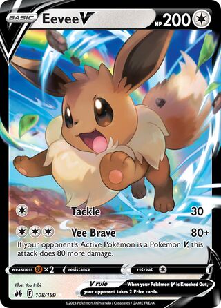 Eevee V 108/160 from Crown Zenith