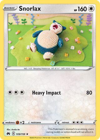 Snorlax 109/160 from Crown Zenith