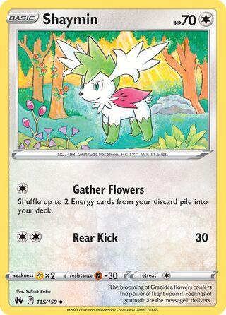 Shaymin 115/160 from Crown Zenith