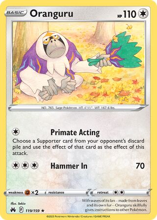 Oranguru 119/160 from Crown Zenith