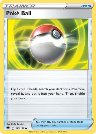 Poké Ball 137/160 from Crown Zenith