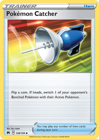 Pokémon Catcher 138/160 from Crown Zenith