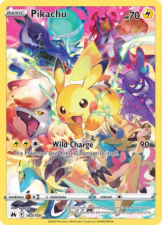 Pikachu 160/160 from Crown Zenith