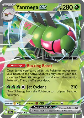 Yanmega ex 3/244 from Destined Rivals