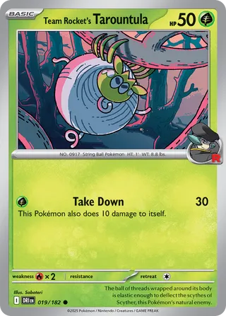 Team Rocket's Tarountula 19/244 from Destined Rivals