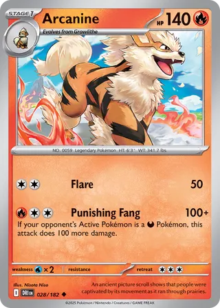 Arcanine 28/244 from Destined Rivals