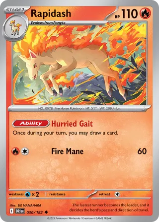 Rapidash 30/244 from Destined Rivals