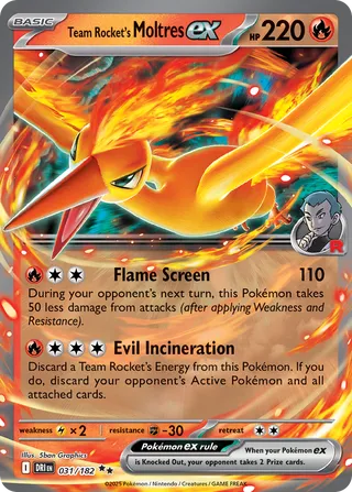 Team Rocket's Moltres ex 31/244 from Destined Rivals