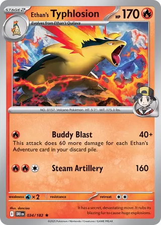 Ethan's Typhlosion 34/244 from Destined Rivals