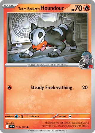 Team Rocket's Houndour 37/244 from Destined Rivals