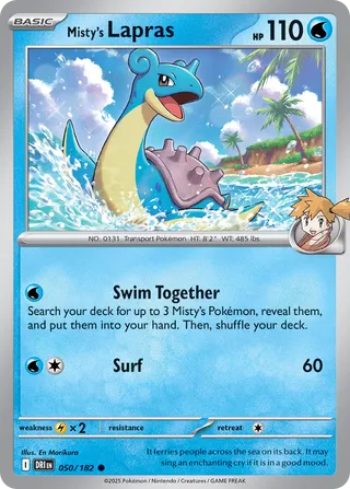 Misty's Lapras 50/244 from Destined Rivals