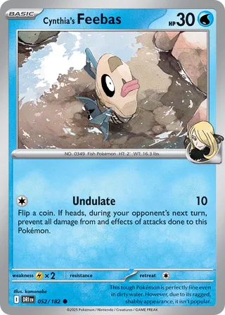 Cynthia's Feebas 52/244 from Destined Rivals