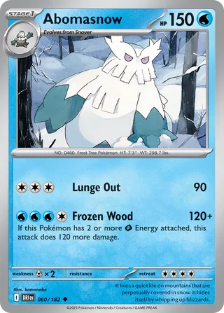 Abomasnow 60/244 from Destined Rivals