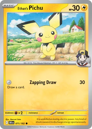 Ethan's Pichu 71/244 from Destined Rivals