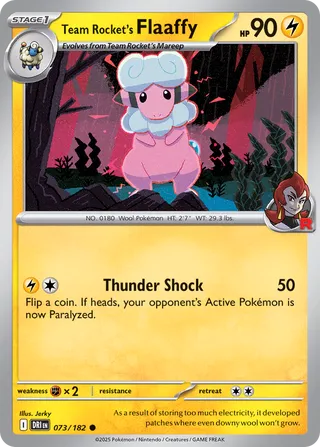 Team Rocket's Flaaffy 73/244 from Destined Rivals
