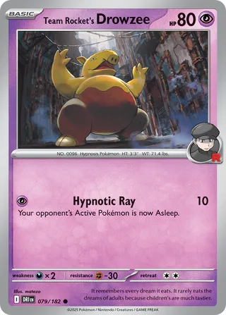 Team Rocket's Drowzee 79/244 from Destined Rivals