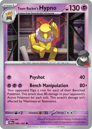 Team Rocket's Hypno 80/244 from Destined Rivals