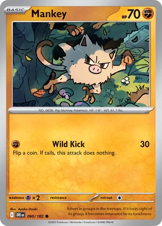 Mankey 90/244 from Destined Rivals