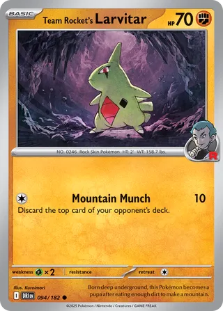 Team Rocket's Larvitar 94/244 from Destined Rivals