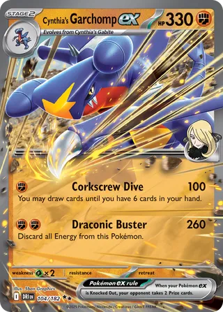 Cynthia's Garchomp ex 104/244 from Destined Rivals