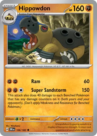 Hippowdon 106/244 from Destined Rivals