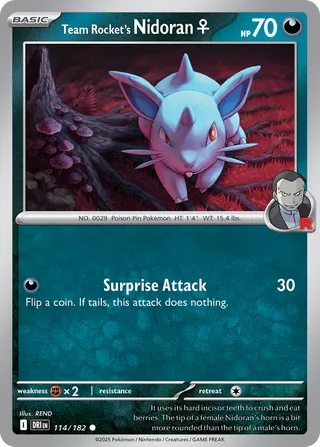 Team Rocket's Nidoran ♀ 114/244 from Destined Rivals