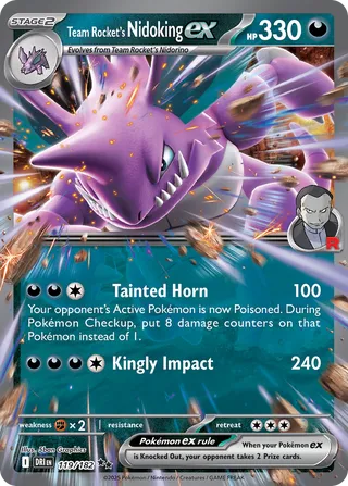 Team Rocket's Nidoking ex 119/244 from Destined Rivals