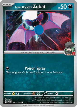 Team Rocket's Zubat 120/244 from Destined Rivals
