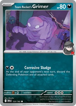 Team Rocket's Grimer 123/244 from Destined Rivals