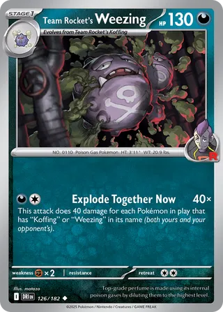 Team Rocket's Weezing 126/244 from Destined Rivals
