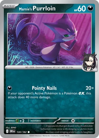 Marnie's Purrloin 130/244 from Destined Rivals