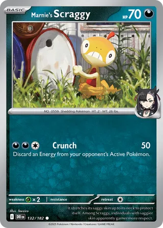 Marnie's Scraggy 132/244 from Destined Rivals
