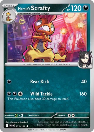 Marnie's Scrafty 133/244 from Destined Rivals