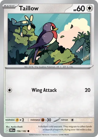 Taillow 156/244 from Destined Rivals