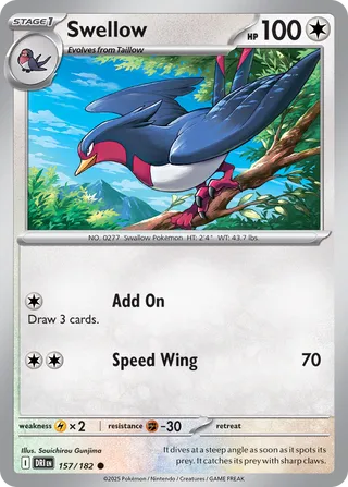 Swellow 157/244 from Destined Rivals