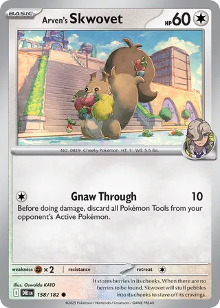 Arven's Skwovet 158/244 from Destined Rivals
