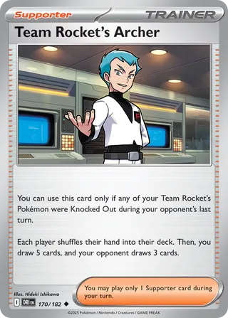 Team Rocket's Archer 170/244 from Destined Rivals