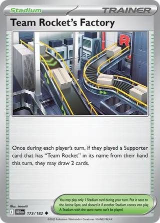 Team Rocket's Factory 173/244 from Destined Rivals