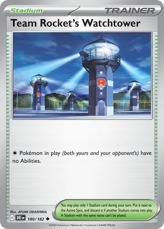 Team Rocket's Watchtower 180/244 from Destined Rivals