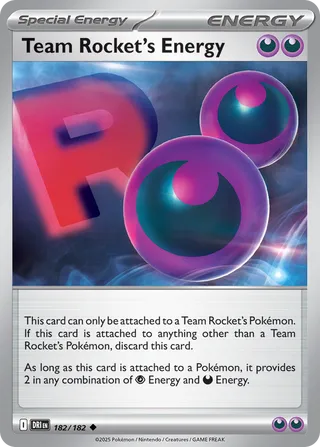 Team Rocket's Energy 182/244 from Destined Rivals