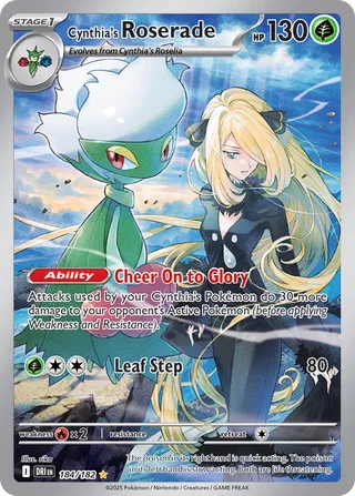 Cynthia's Roserade 184/244 from Destined Rivals