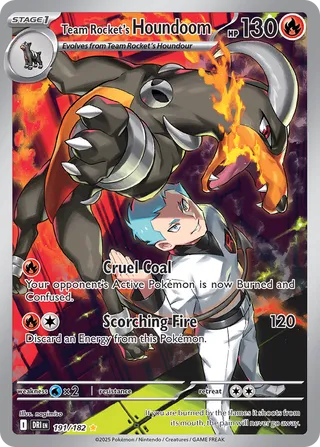 Team Rocket's Houndoom 191/244 from Destined Rivals