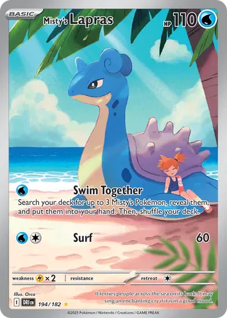 Misty's Lapras 194/244 from Destined Rivals
