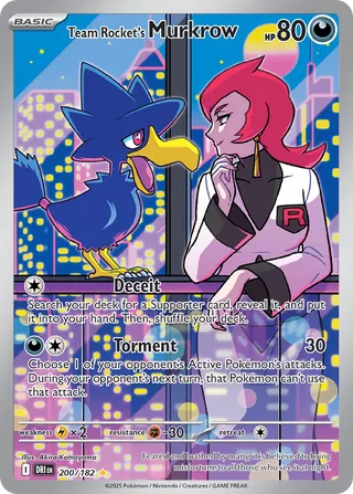 Team Rocket's Murkrow 200/244 from Destined Rivals