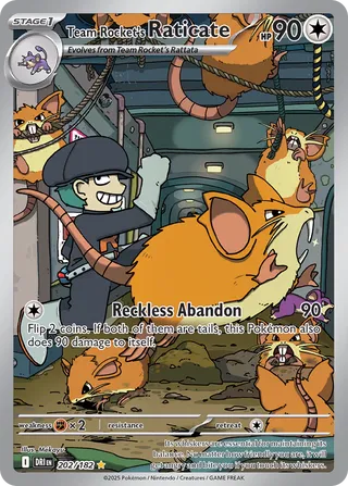 Team Rocket's Raticate 202/244 from Destined Rivals