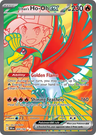 Ethan's Ho-Oh ex 209/244 from Destined Rivals