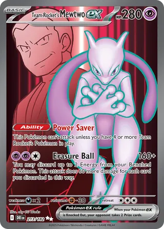 Team Rocket's Mewtwo ex 213/244 from Destined Rivals