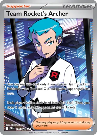 Team Rocket's Archer 223/244 from Destined Rivals