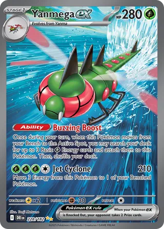 Yanmega ex 228/244 from Destined Rivals