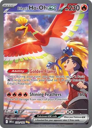 Ethan's Ho-Oh ex 230/244 from Destined Rivals
